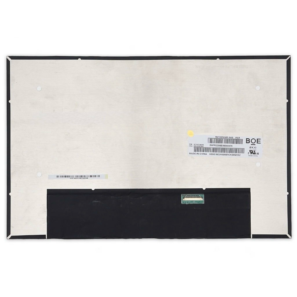 หน้าจอโน๊ตบุ๊ค 14.0 Lenovo T14 GEN 3 Thinkpad X1 Carbon Gen 9 NV140WUM-N43 V8.0 N140JCA-EEL