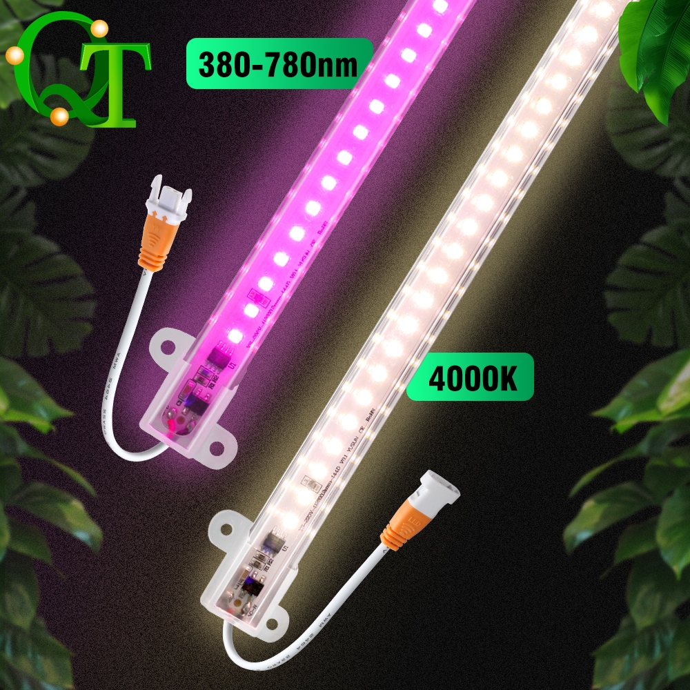 AC220V LED Plant Growth Light Strip ไฟ LED สำหรับการเติบโตของพืช 50 ซม./100 ซม 10 pcs ไฟสีม่วงแดง / 4000K ไฟพืช