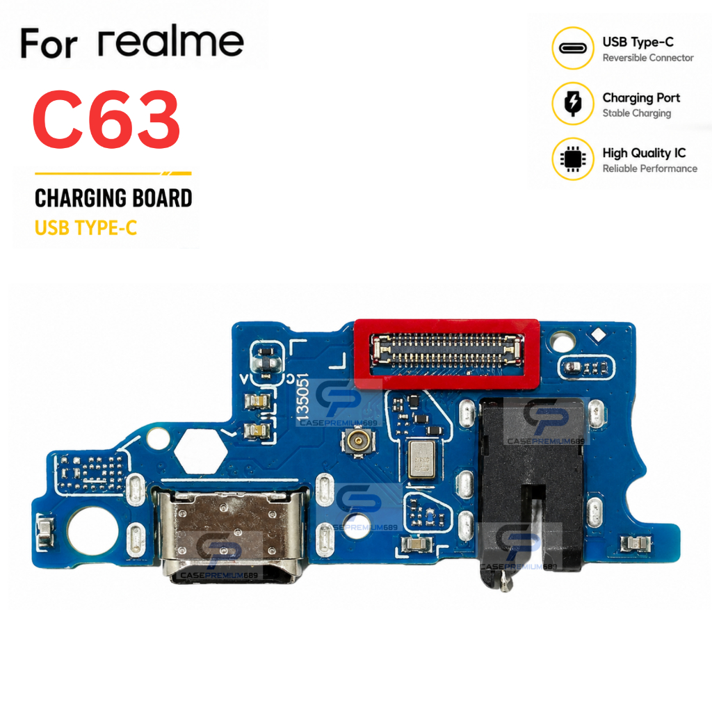 แพรชาร์จ For Realme C63 แพรตูดชาร์จ พร้อมไมค์ สมอลทอร์ค Charging Flex Board ก้นชาร์จ อะไหล่มือถือ ตรงรุ่น c63 ส่งจากไทย