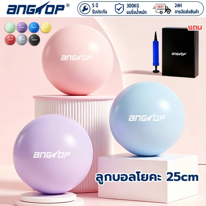 ANGTOP ลูกบอลโยคะ 25cm รับน้ำหนัก300kg หนาขึ้น Yoga ball บอลพิลาทิส pilates ball ลูกบอลออกกำลังกาย