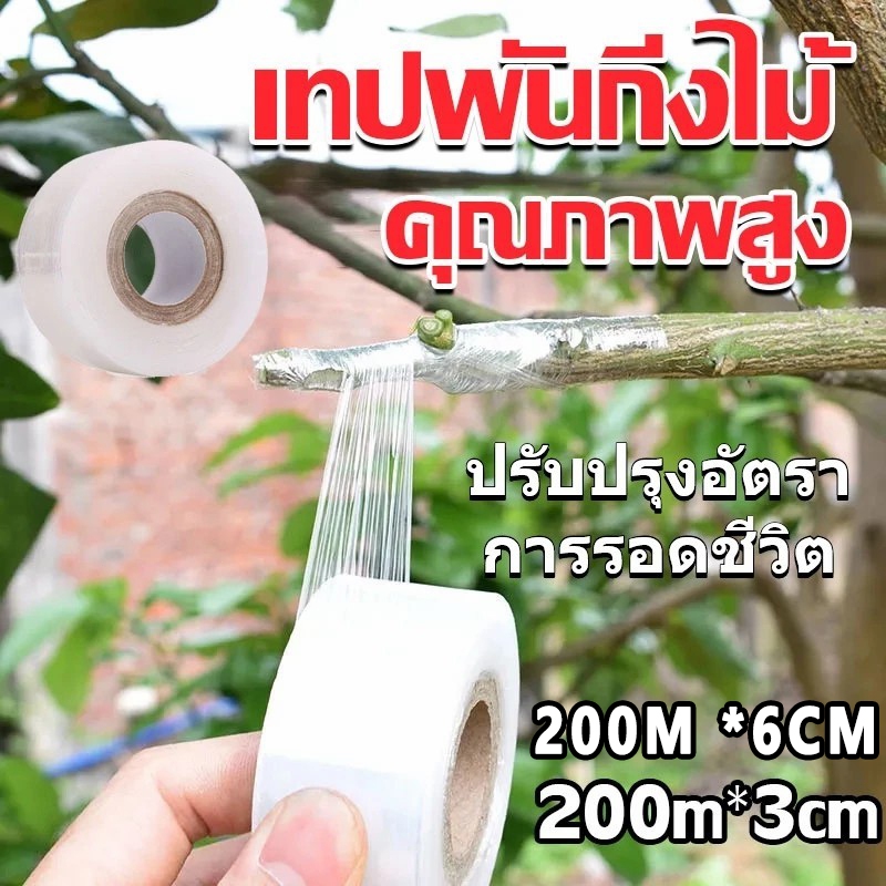 3cmx200m เทปพันกิ่งไม้ อุปกรณ์ทำสวน เทปพันตอนกิ่ง อุปกรณ์การ