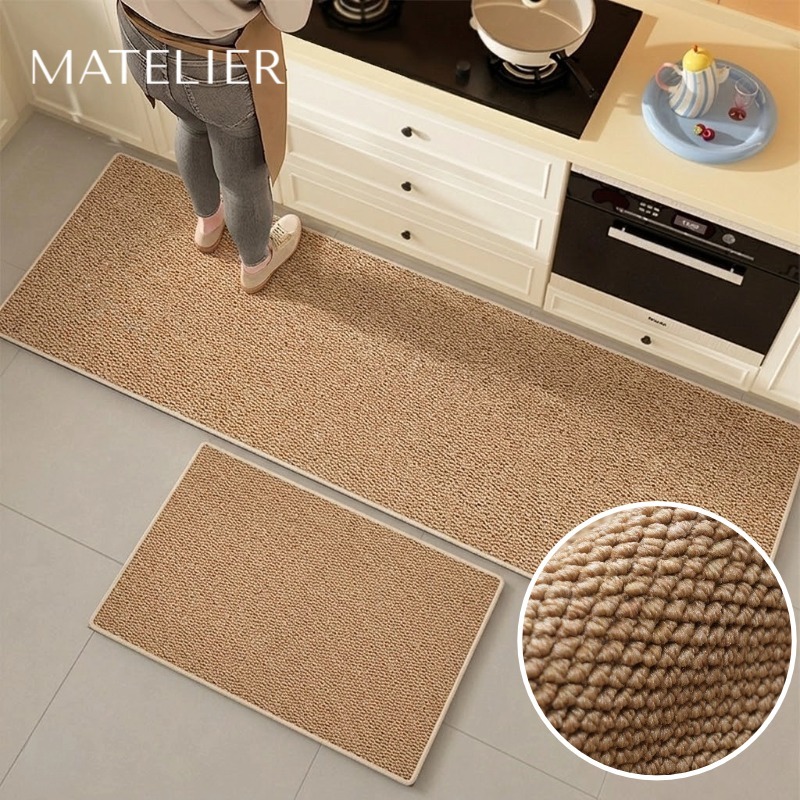 MATELIER พรมห้องครัว พรมห้องครัวแบบยาว พรมเช็ดเท้า กันลื่น พรมมินิมอล ขนาดใหญ่120/150/180ซม