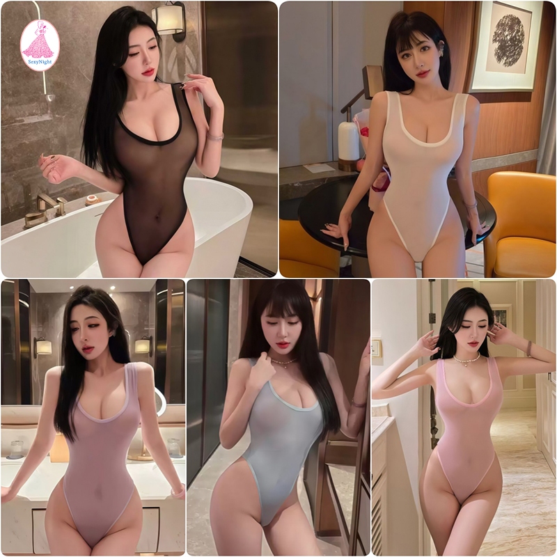 Sexynight💘💘ขายดีที่สุด ชุดชั้นในเซ็กซี่ มีหลายสีให้เลือก บอดี้สูทเข้ารูป  ดีไซน์ระบายอากาศ ราคาไม่แพง เข้ารูป