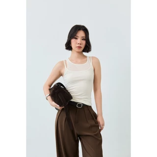 Debbie layer top เสื้อกล้ามแบบเลเยอร์ เนื้อผ้าคอตตอน basicselected