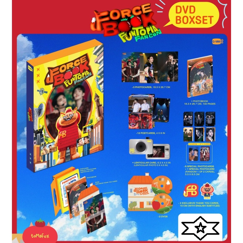 DVD BOXSET FORCE BOOK FUNTOPIA FANCON #Tomafox #Force #Book #FB (พร้อมส่ง)