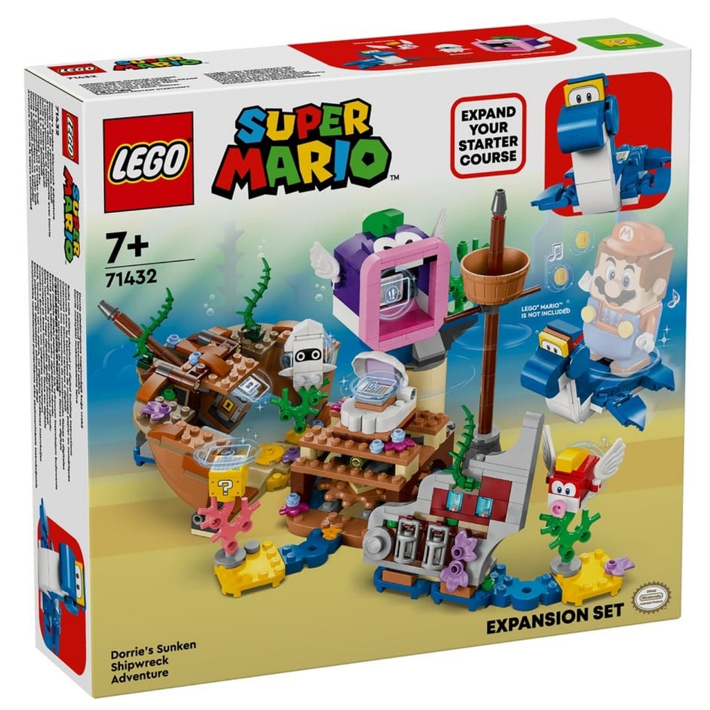 71432 : LEGO Super Mario Dorrie's Sunken Shipwreck Adventure (สินค้ากล่องไม่สวย)​