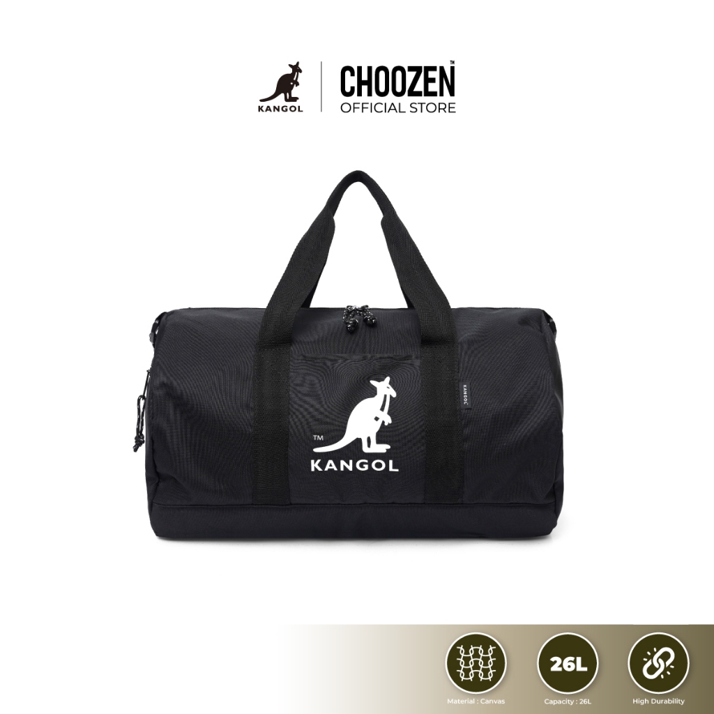 KANGOL Bag กระเป๋าถือและสะพายข้าง กระเป๋าเดินทาง สีดำ,กากี 61251701