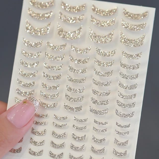 ร้านทไทย สติ๊กเกอร์ติดเล็บ 3D ลายเส้นโค้ง สีเฟรนช์ สไตล์สายฝอ หรูดูแพง ติดง่าย