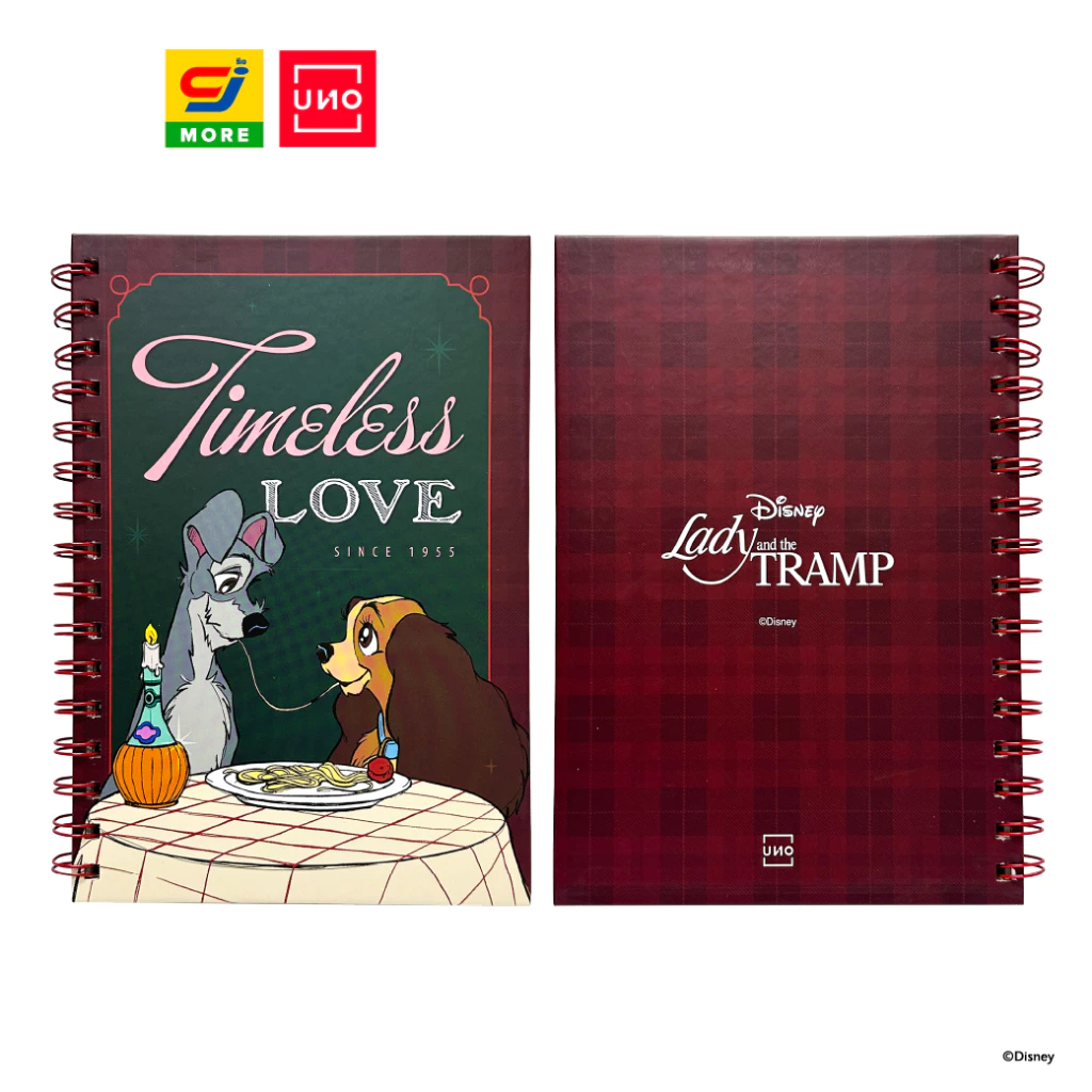 UNO สมุดริมลวด A5 Lady and the Tramp ลิขสิทธิ์แท้