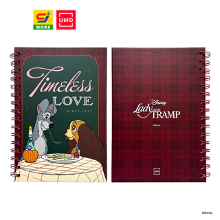 UNO สมุดริมลวด A5 Lady and the Tramp ลิขสิทธิ์แท้