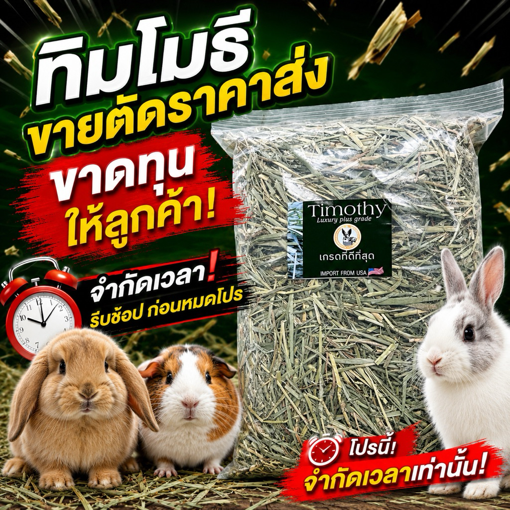 🎉โลละ89 จำกัดเวลา🎉 ทิมโมธี 1กก Timothy คัท1 ใบเยอะ ดอกเยอะ
