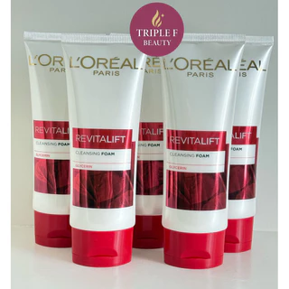 ⭐️พร้อมส่ง|แท้100%⭐️โฟมล้างหน้า L'Oréal Paris Revitalift Cleansing Foam และ Aura Perfect Milky Foam 100ml