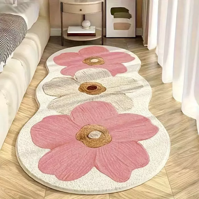 Yifeng พรมเช็ดเท้า ขนนุ่มฟู มียางกันลื่น ขนาด 60x40cm 1699 1671