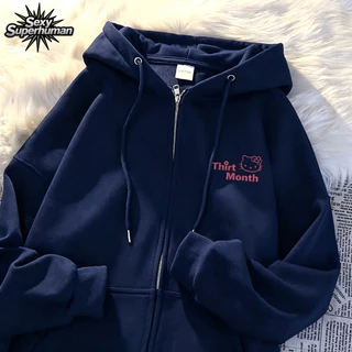 [ส่งฟรี] เสื้อสเวตเตอร์แจ็คเก็ตมีฮู้ด Unisex เนื้อนุ่ม ใส่สบาย หน้าหนาวนี้ต้องมี ราคาคุ้มค่า