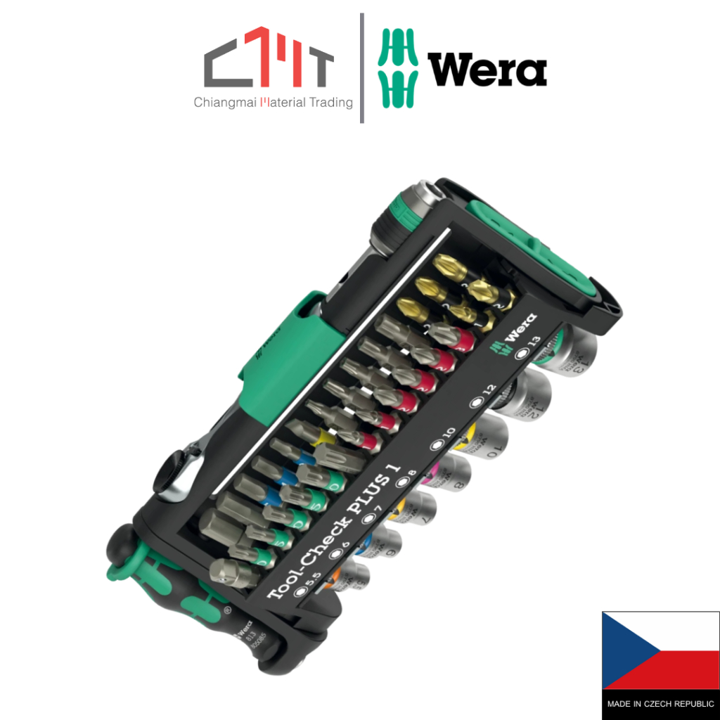 WERA ชุดไขควงและประแจ TOOLS-CHECK PLUS1 39 ชิ้น No.05049055001
