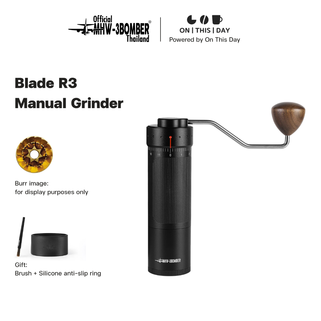 MHW-3BOMBER Blade R3 External Adjustment Manual Grinder เครื่องบดกาแฟมือหมุน