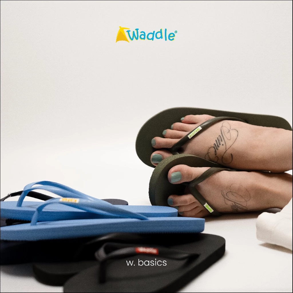 waddle : natural rubber sandals - w. basics collection [ unisex ]