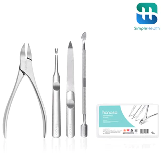 Simple Healthcare กรรไกรตัดเล็บ ชุด 4ชิ้น 2ชิ้น คีมตัดหนัง Nail clippers ด้ามพอดีมือ ใช้งานง่าย