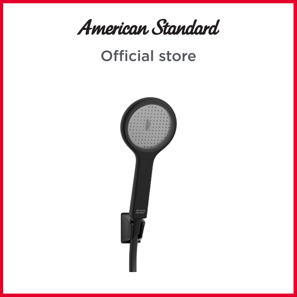 American Standard หัวฝักบัวพร้อมสายและขอแขวน (สีดำ) รุ่น Genie | FFASS506-000610BT0