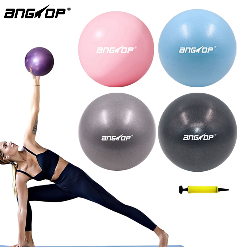 Angtop แถมฟรีปั๊มลม Mini Yoga Ball วัสดุหยาบ 25cm วัสดุหนา กันการระเบิด พร้อมที่สูบลม pilates ball