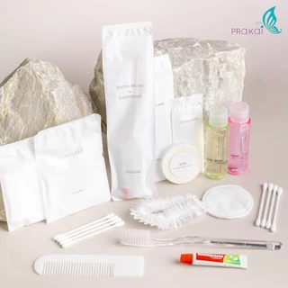 PRAKAIVANICH ชุด ของใช้โรงแรม แบบจัดเซ็ท【แพ็คละ 100 เซ็ท】ซองแบบประหยัด (ซองไฮเดน) สำหรับโรงแรม