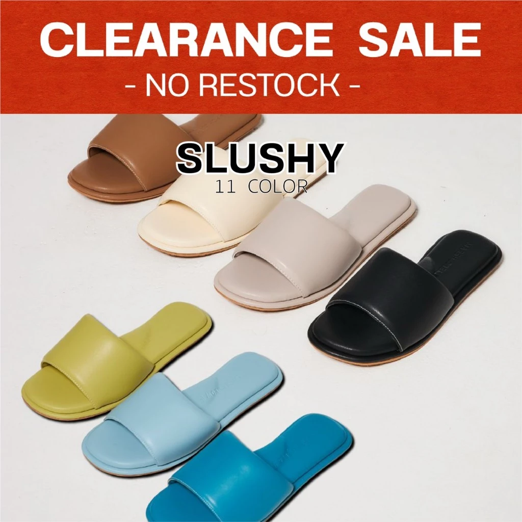 SLUSHY - MARSHMELLOW รวมสีรุ่น SLUSHY รองเท้าแตะสุขภาพพื้นนุ่มนิ่มม