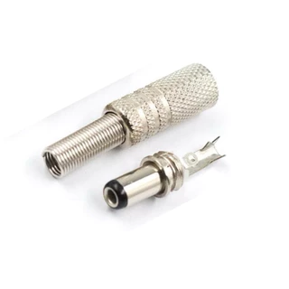 แจ็คDC 5.5 x 2.5 มม. DC Power male Plug Jack 5.5 x 2.5 mm ราคา/1ชิ้น