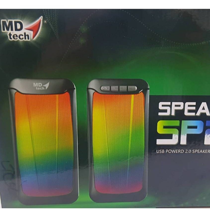 MD Tech Speaker SP20 Bluetooth V5.0 USB Powered 2.0 Speaker ไฟLEDสีสวย