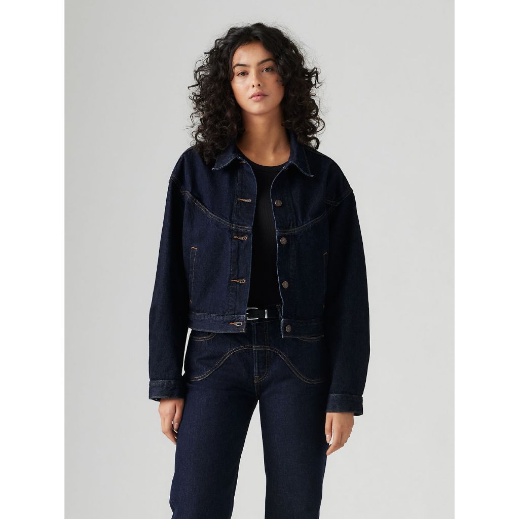 เสื้อแจ็คเก็ตยีนส์ Levi's® Women's Shrunken '90s Trucker Jacket