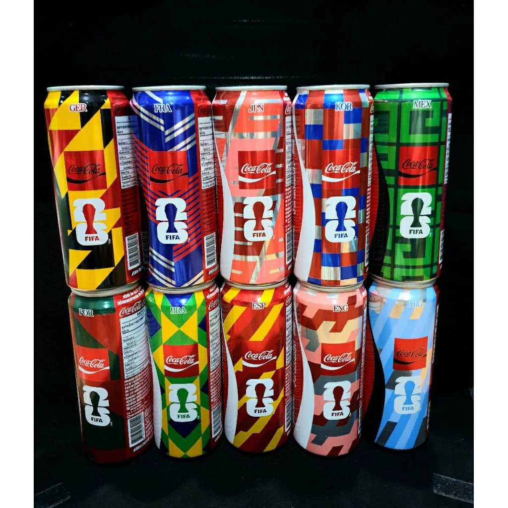 (กระป๋องเปล่าไม่มีน้ำ) โค้กกระป๋องลายฟีฟ่า FIFA World Cup / LABUBU X WORLD CUP / FANTA ขนาด 325 มล. สำหรับสะสม