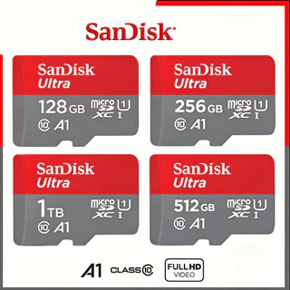 Sandisk Ultra Micro SD Card 128GB Speed 140MB/s, 256GB ,512GB Class10 A1Speed 150MB/s SDXC(SDSQUAC)