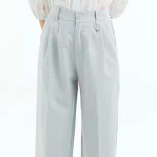 Bemingpants097(XS-5XL) - Papfy pants - กางเกงขายาวทรงขาตรงดีไซน์เรียบผ้าทิ้งตัว