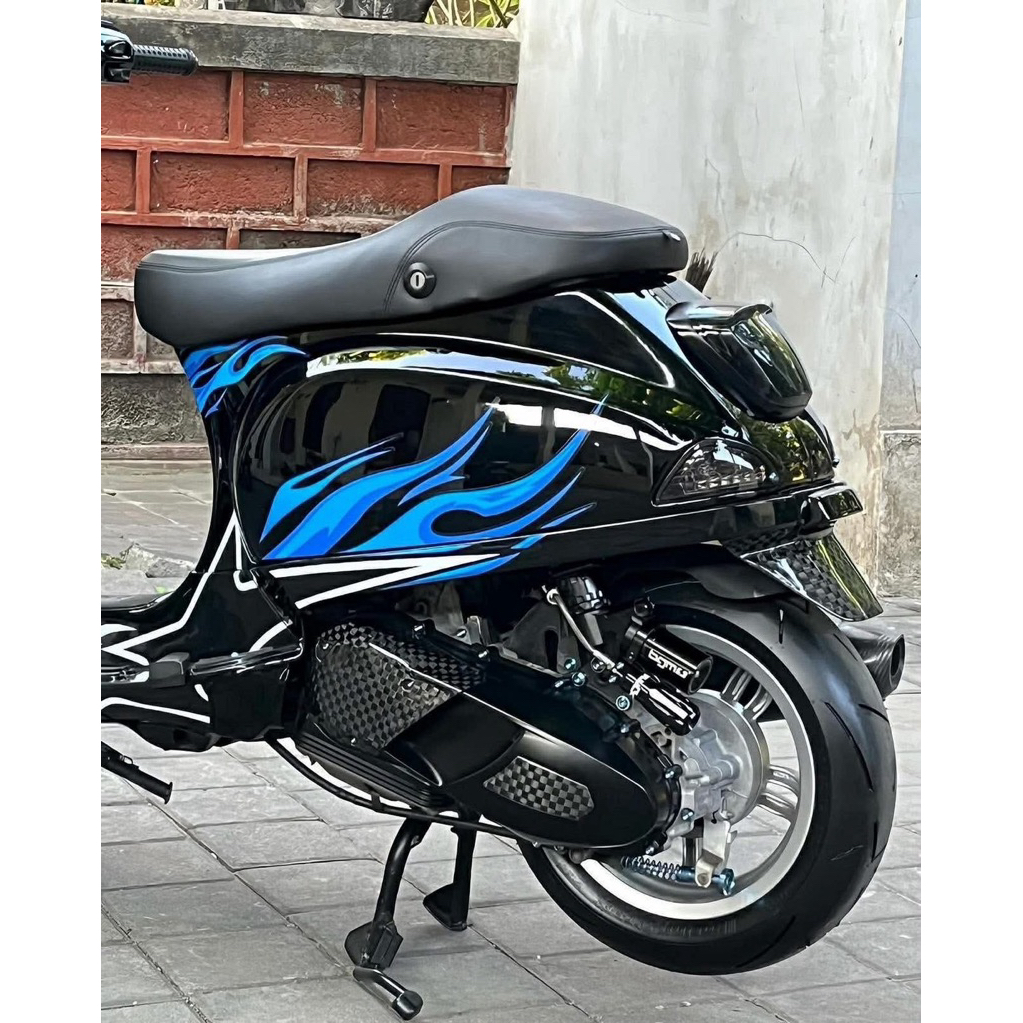 โช๊ค หลัง BGM pro R12 สำหรับ Vespa Sprint / Primavera 365mm ปรับ พรีโหลด / รีบาวน์ / คอมเพรสชั่น โช๊