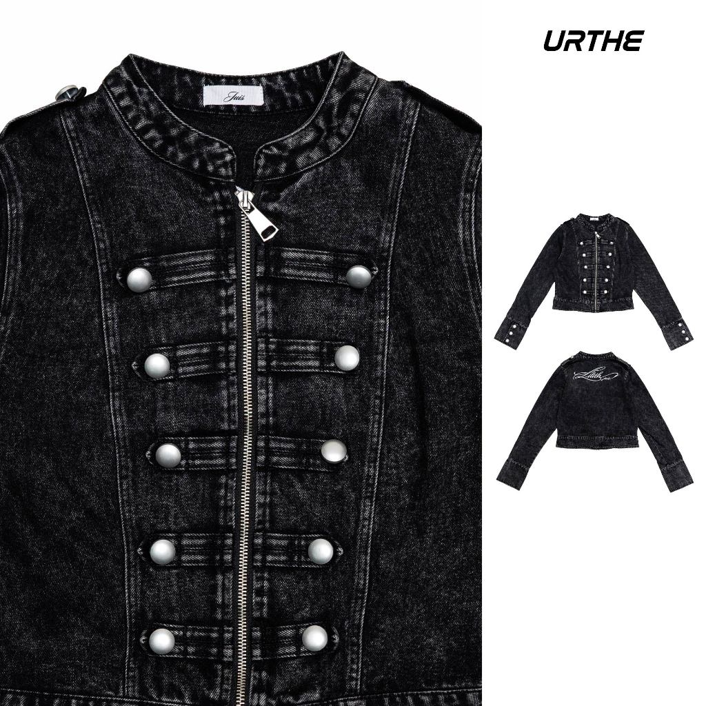 URTHE - เสื้อแจ็คเก็ตยีนส์ แขนยาว รุ่น SCHOLEM MILITARY JACKET - Col. JUIS LILITH