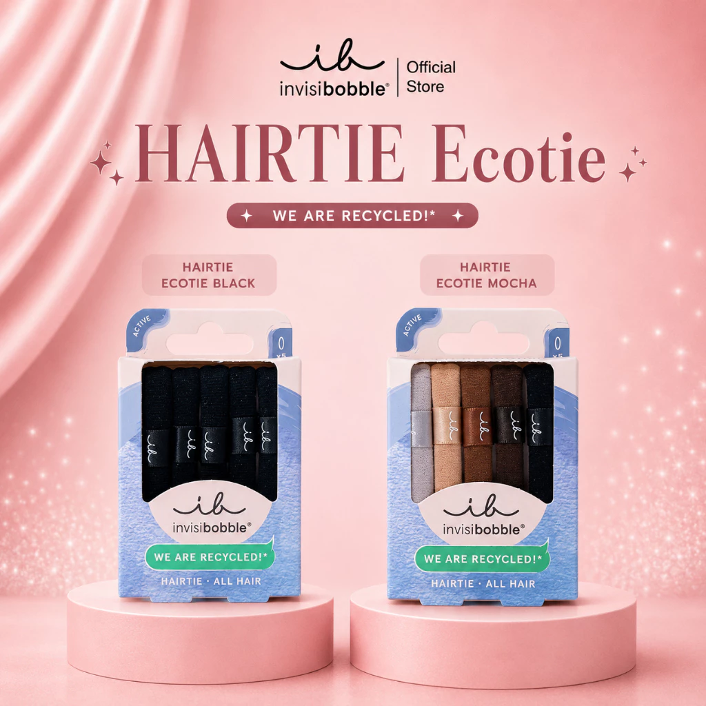 invisibobble ยางรัดผม ถนอมเส้นผม ไม่ดึงผม รุ่น HAIRTIE Ecotie นำเข้าจากเยอรมัน