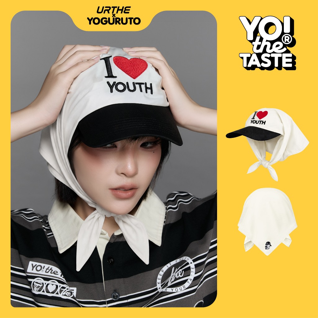 URTHE x YOGURUTO - หมวกแก๊ป ผ้าผูก รุ่น I LOVE YOUTH SCARF BASEBALL CAP