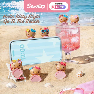 [กล่องสุ่ม] Sanrio Lying Bean รุ่น Guardian Meow / Bow / Beach / Post ฟิกเกอร์โทรศัพท์ ตัวละครซานริโอ้ ลิขสิทธิ์แท้