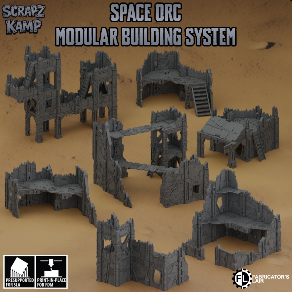 Space Orcs | Premium 3D Plastic Miniature / Board Game Model