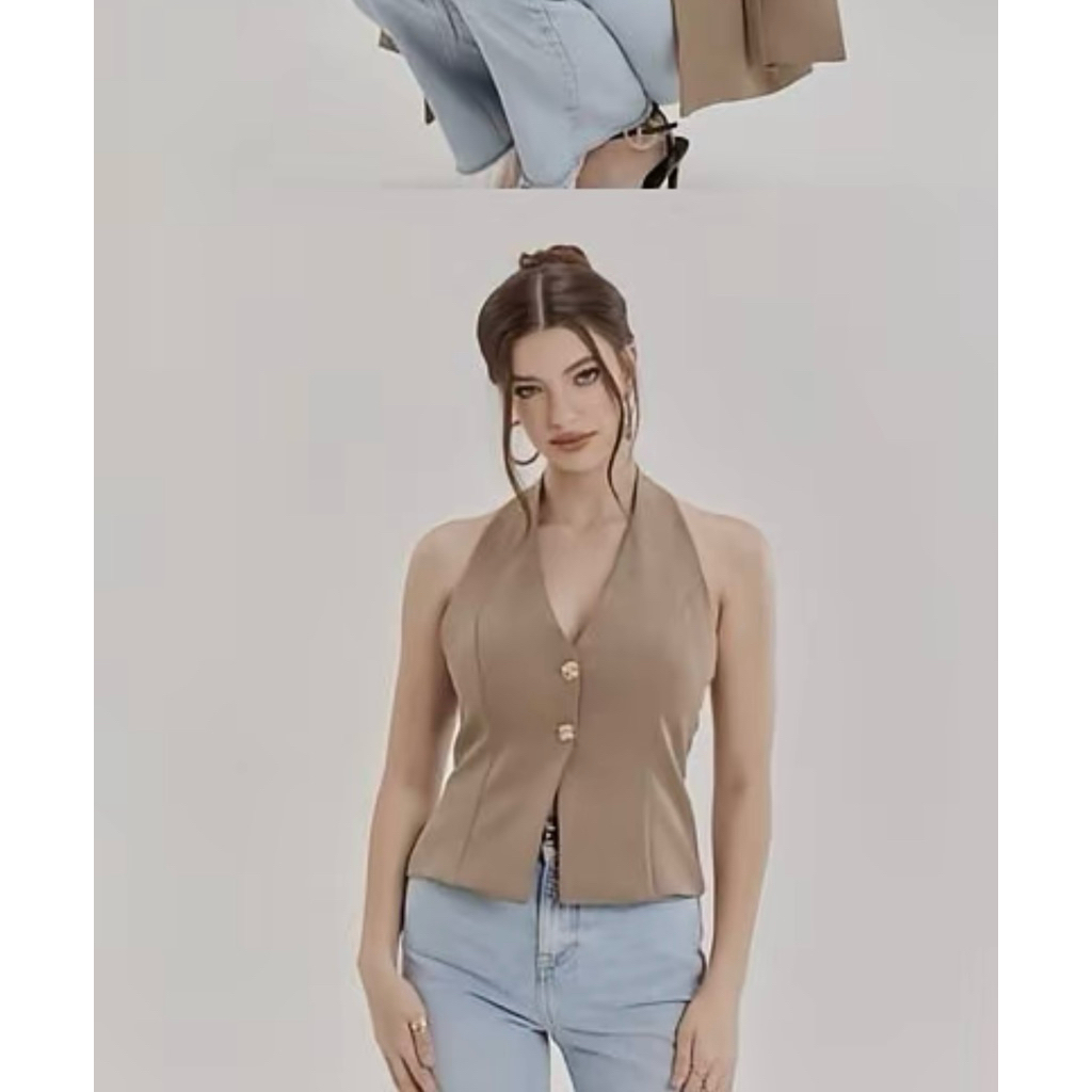 ส่งต่อ เสื้อคล้องคอ vellis closet size xs (ใส่ครั้งเดียว)