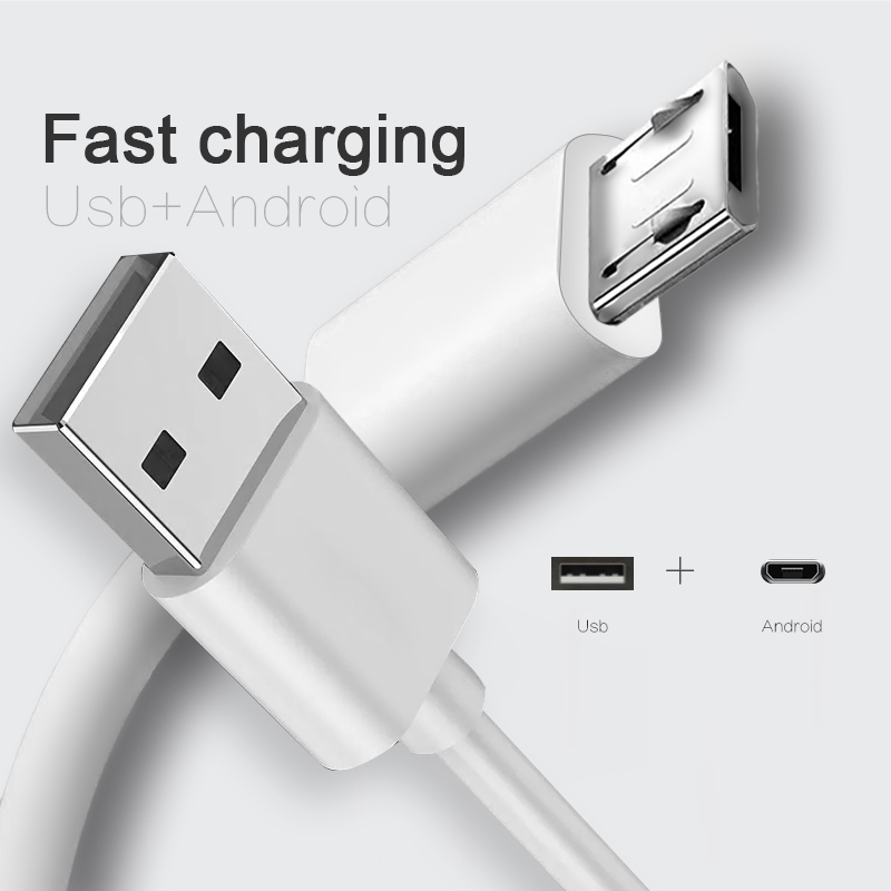 VOKOO สายชาร์จ Micro USB USB Fast Charge สำหรับ Android ชาร์จเร็ว รองรับโอนข้อมูล ใช้กับ Samsung Xiaomi OPPO VIVO Huawei