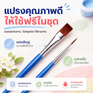ระบายสีตามตัวเลข 20x20ซม มีเฟรม ภาพวาดตกแต่งอะคริลิก ของขวัญ DIY สำหรับเด็ก คู่