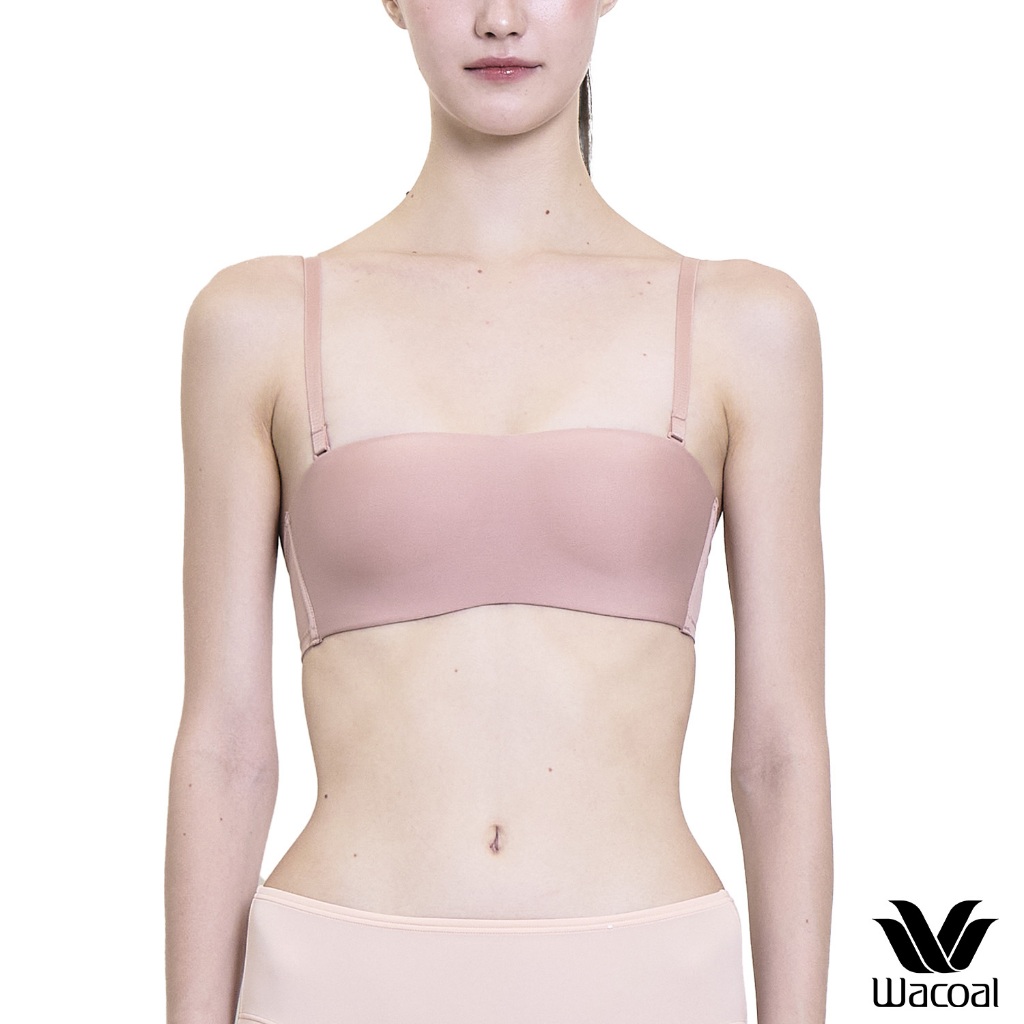Wacoal Surprise Wireless Top Bra เสื้อชั้นในไร้โครง เกาะอก/สลับสายบ่า รุ่น WB9V09 สีเนื้ออมชมพู (PN)