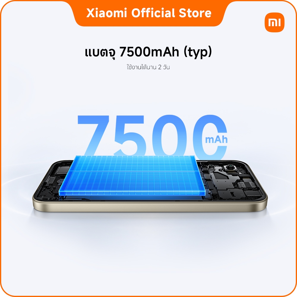 Redmi 17 5G ชิปเซ็ต'Snapdragon®4 Gen 5 พร้อม'5G