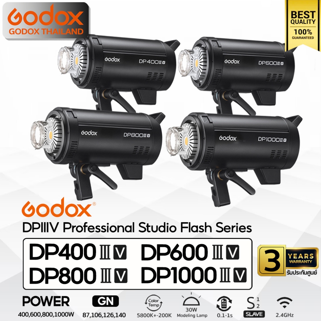 Godox Flash DP400IIIV, DP600IIIV, DP800IIIV, DP1000IIIV - Bowen Mount / Godox Thailand