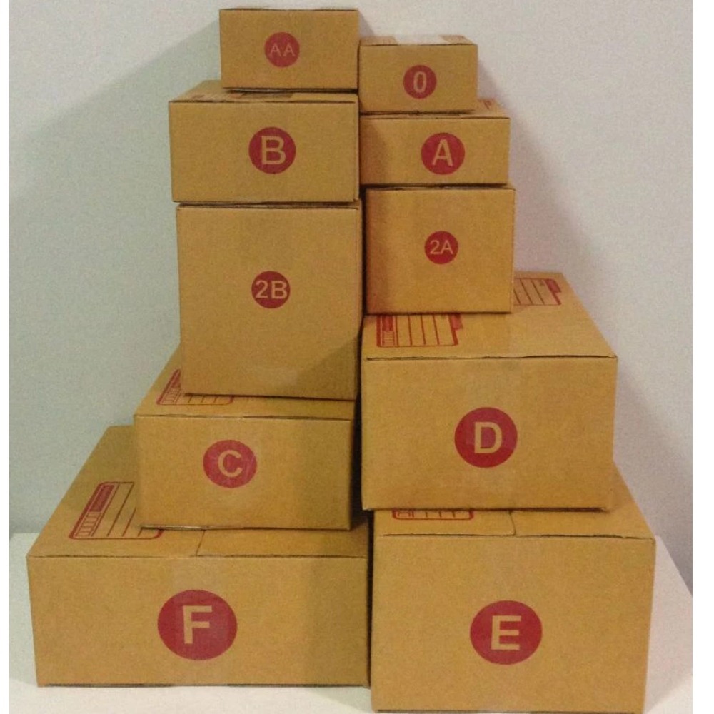 กล่องไปรษณีย์ กล่องพัสดุ แพ็ค 20 ใบ เลือกเบอร์ หลายเบอร์ รูปที่ 8