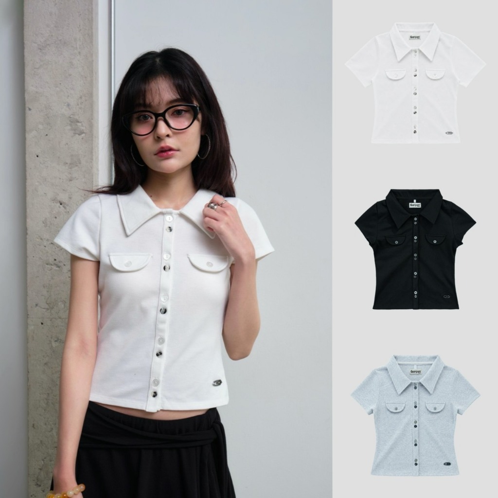 Garcon.dept | Small pocket shirt | เสื้อเชิ๊ตเบบี้ที