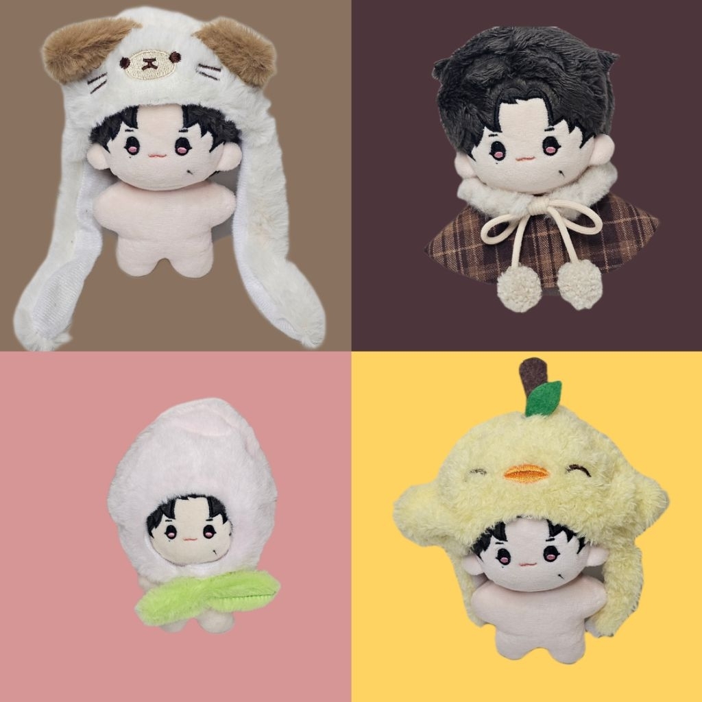 พร้อมส่งในไทย หมวกตุ๊กตา/ชุดคลุม สำหรับตุ๊กตา 10cm.