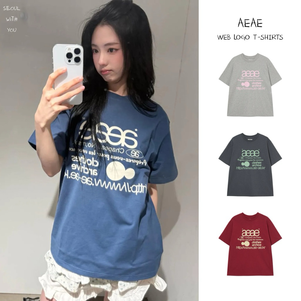 [PREORDER] Aeae Web Logo T-shirt / 5 Colors (ลด 10%)