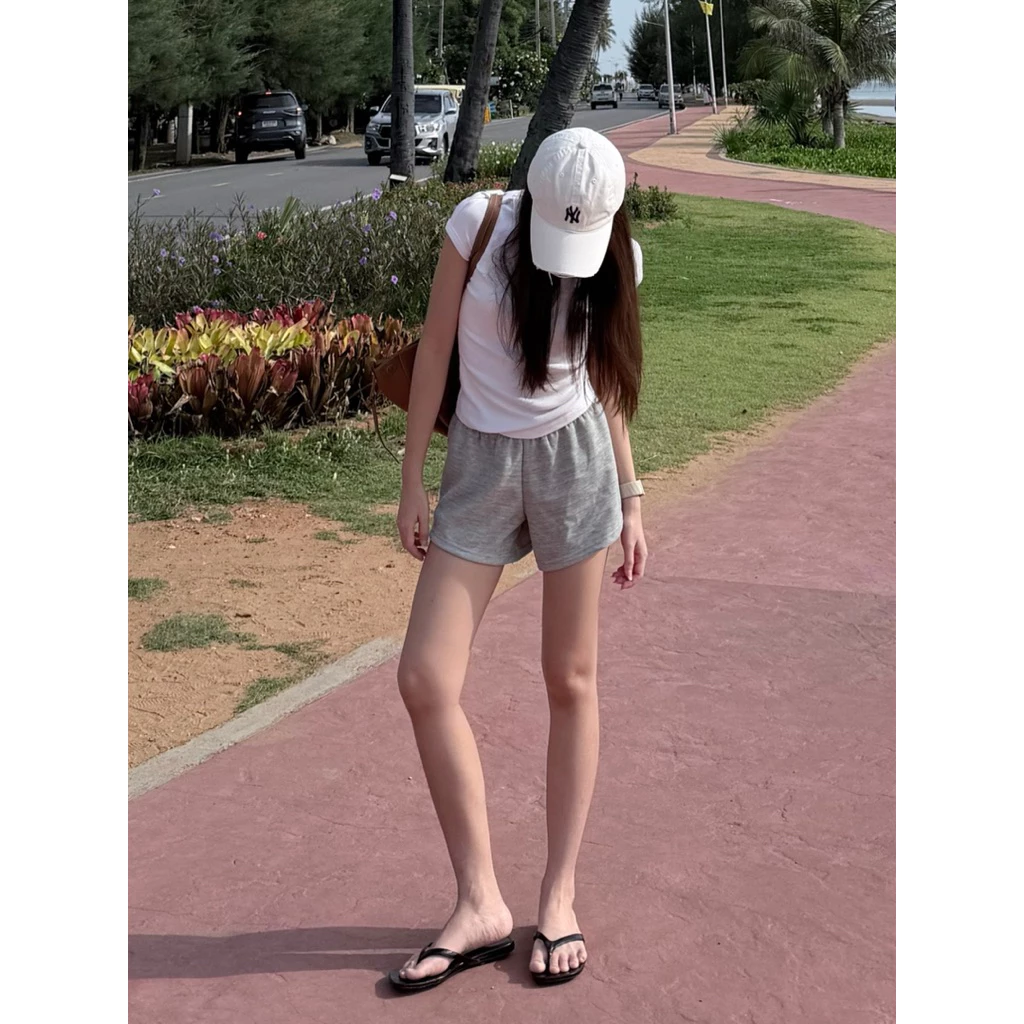 กางเกงเอวยาวยืด----ขาสั้น