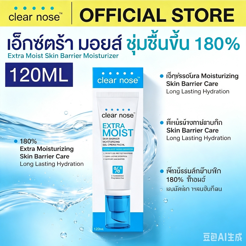 [โปรโมชั่นร้อนแรง] Extra Moist Clear Nose Clear Nose Extra Moist Skin Barrier Moisturizing Gel Cream